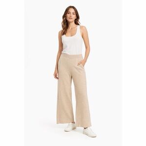 NWT Calligraphie Wide Leg Knit Pants - Oatmeal